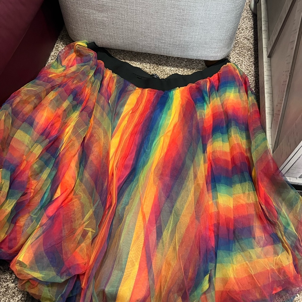 Vibrant Rainbow Skirt